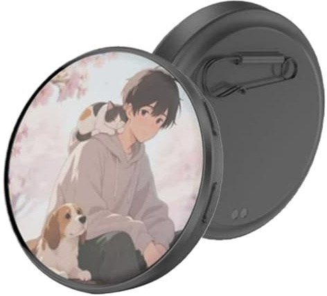 Pin Digital Electrónico - Pantalla Táctil IPS Vestible,Digital LED con Función de Foto y Video | para Viajes Diarios, Vacaciones, Cosplay, Eventos, Coleccionistas, Adolescentes y Adultos