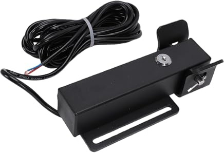 Keenso Serratura Elettrica per Porta, 12V/24V /CA con Meccanismo di Sblocco Manuale per Porta da Garage, Cancello e Scorrevole
