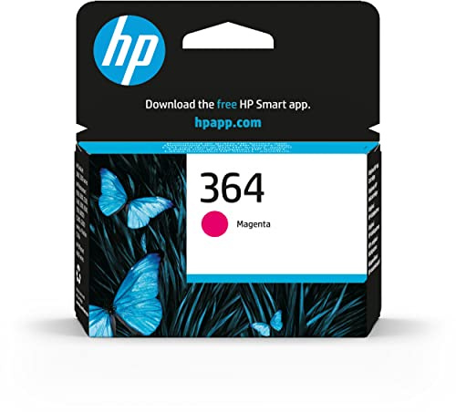 HP 364 Magenta, Original Druckerpatrone | Tinte für Photosmart B210c, B110c, B110e, B8550, 7520, HP DeskJet 3520, 3522, 3524, ~300 Seiten (CB319EE)