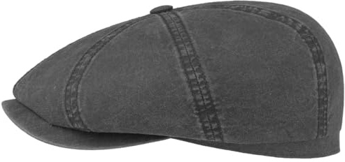 Stetson Hatteras Ballonmütze aus Bio-Baumwolle Herren Flat Cap mit UV-Schutz 40 Schiebermütze Frühjahr Sommer