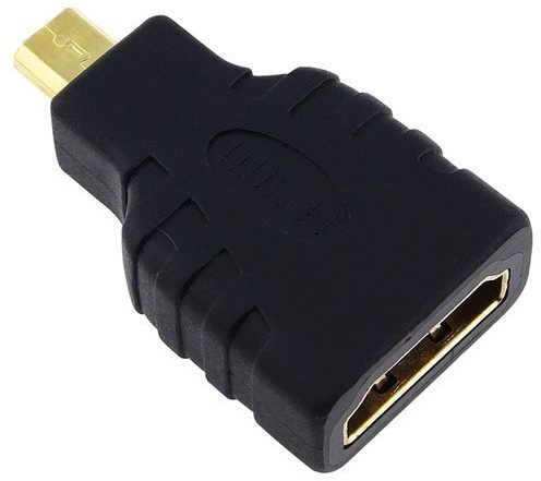 Dragon Trading Micro HDMI to HDMI Adapter – High Speed Type D Female to Type A Male Converter for Cameras, Tablets, Laptops & Compatible Devices – Full HD & 4K – Black