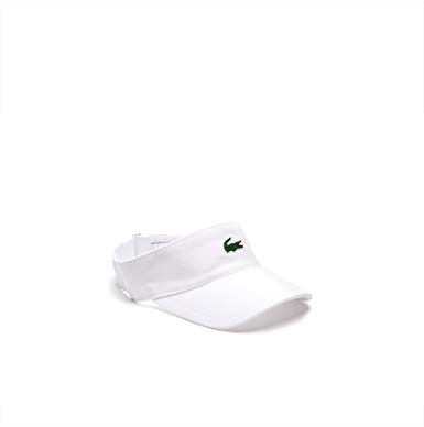 Lacoste Uni Kopfbedeckungen Visor, Grün, weiß, nosize, RK3592