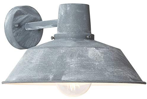BRILLIANT Lampe Humphrey Außenwandleuchte hängend grau Beton | 1x A60, E27, 60W, geeignet für Normallampen (nicht enthalten) | IP-Schutzart: 44 - spritzwassergeschützt