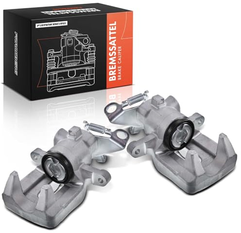 Frankberg 2x Étrier de frein Pince de frein Essieu Arrière Fonte d'Aluminium Compatible avec Berlingo M/GFK/GJK/MF Xsara Picasso N68 Partner Combispace 5/G Remplacer# 4400P9