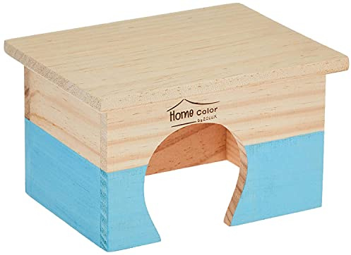 Zolux Maison pour Rongeur en Bois Taille S Bleu Ciel