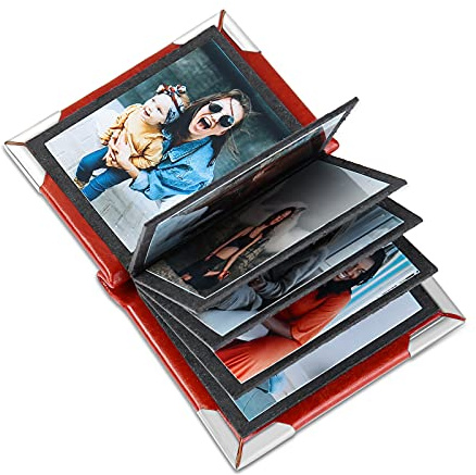 Personalisierte 5/10 Foto Schlüsselanhänger mit Fotoalbum für Männer Frauen Gravur Foto Schlüsselanhänger für Familie Freunde Mama Papa Paare-für Geburtstag Jubiläum Weihnachtsgeschenke (10 fotos)