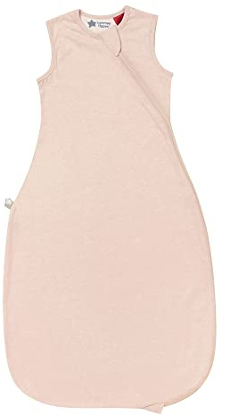 Tommee Tippee Baby Sleep Bag, 6-18m, 1.0 Tog for 20-24°C, Blush, Hip-Healthy Design, Soft Cotton-Rich Fabric, Open Arm Sleeping Bag, Bottom to Top Zip