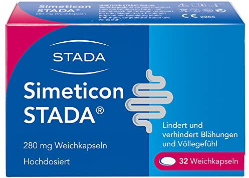 SIMETICON STADA 280mg - Medizinprodukt zur Linderung gasbedingter Beschwerden wie Bauchkrämpfe, Blähungen und Völlegefühl - 1 x 32 Weichkapseln
