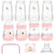 MAM Easy Start Anti-Colic Starter Set, Growing Baby First Equipment with Dummy, Bottles & Handles, Baby Gift Set, from Birth, Pink