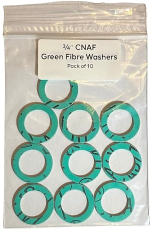 High Temperature Green Fibre Washer 3/4 - Pack of 10