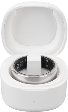Sxhlseller Smart Ring – IPX68 Wasserdichter Wiederaufladbarer Schlafmonitor mit Kabelloser Ladehülle, Multifunktionaler Gesundheits-Sportring für Männer und Frauen
