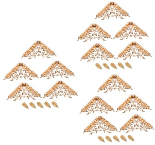 STOBOK 3 Sätze Eckenschutz Für Handtaschen Metall-taschenecken Kantenschutz Taschenzubehör Ecken 5 Stück * 3