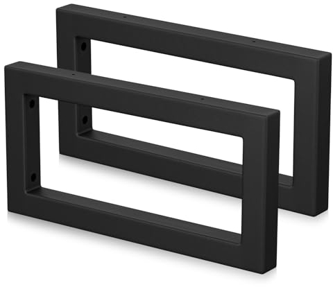 Mordx 2 Supporti da Parete, Design per Lavabo, Supporto per Scaffali, Consolle per Lavabo, Porta Asciugamani (Nero, 30 cm)