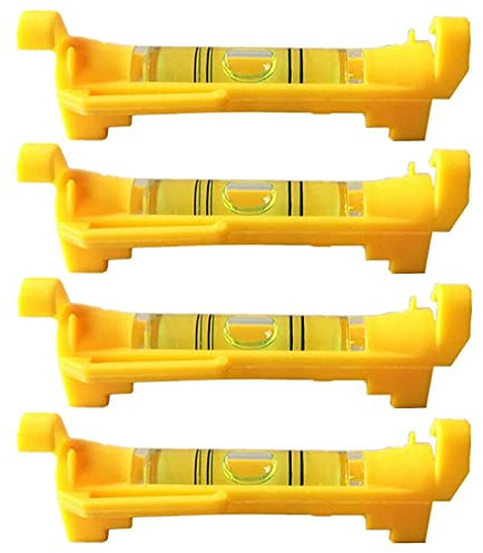 CAIONPLE 4Pcs String Level Hanging Line for Leveling Surveying, Building Trades, Bricklaying, Etc. (Yellow)