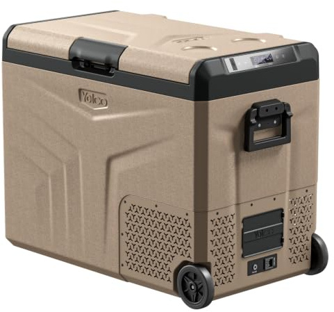 Yolco TCX60 Kompressor Kühlbox 50-60L - Dual Zone 12/24V & 100-240V | Auto Kühschrank mit Bluetooth - ideal für Camping Wohnmobil LKW und Boot