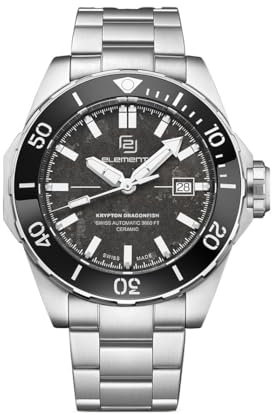 Two Elements Krypton Dragonfish Swiss Automatic Professionelle Taucher Uhr