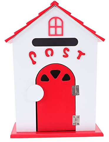 Gadpiparty Cassetta Postale in Legno Decorativa Da Parete Cassetta Delle Lettere Design Creativo Per Home Decor e Uso Pratico