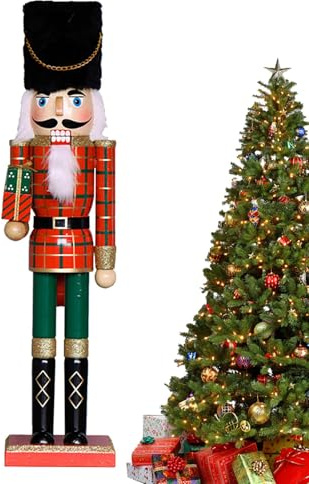 Figura de Cascanueces, muñeca de Cascanueces de Navidad | 19,69 Pulgadas