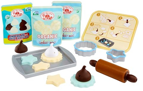 Little Tikes Creative Chefs Cookie Kit - con Arena Especial de Juego Make-It! Mix, 11 Accesorios, Juego de Panadería Realista para Niños y Niñas a Partir de 3 Años