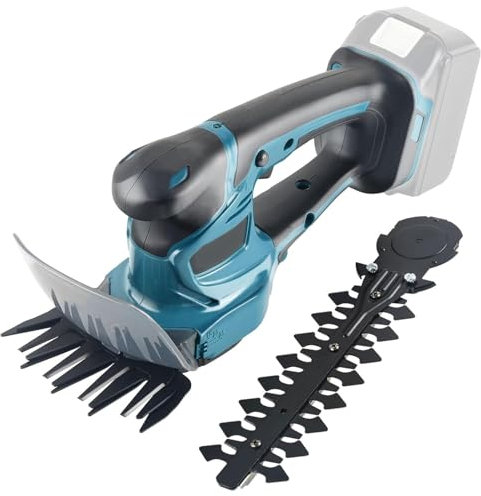 Agrdeed 2-in-1 Akku Heckenschere Kompatibel mit Makita 18V, Garten Strauchschere Rasenschere Batterien Grassschere mit Strauch und Grasscherenmesser für Garten, Hof und Rasen (ohne Akku)