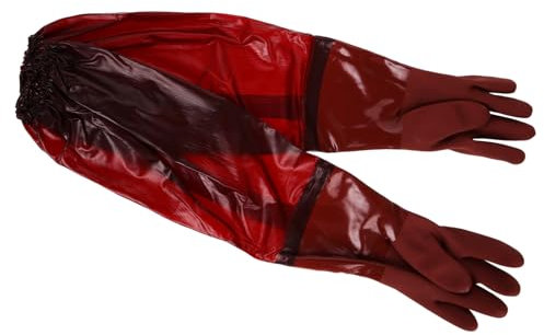 OATIPHO Guantes De Goma Largos Codo Impermeables Para y Limpieza Resistentes Químicos