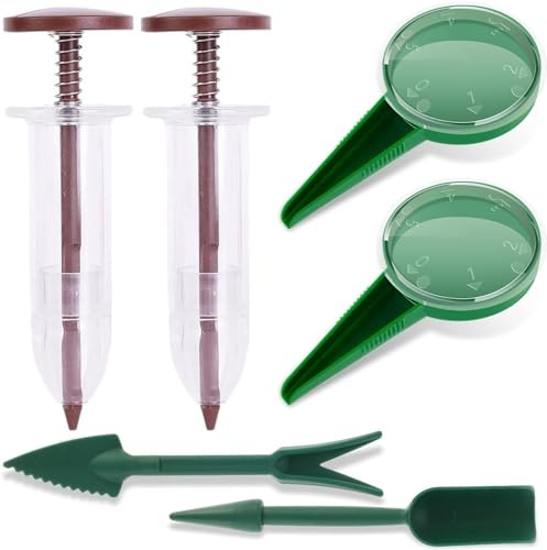 BOBOZHONG Mini Seed Spreader,6pcs Sowing Seeds Dispenser Set Planter Tool,Hand Small Sowing Seed Dispenser,Garden Mini Seeder Tool for Planting Vegetables,Flowers