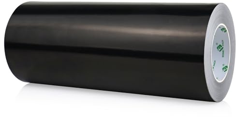 BOMEI PACK Schwarz Aluminium Klebeband 300mm x 50m - hitzebeständiges Isolierklebeband - Alu Klebeband für Dämmung - Alu Tape als Dichtband - selbstklebendes Aluband