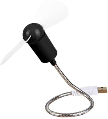 LOLIPPYY Ventilador Flexible de Refrigeración para Escritorio Soplador de Aire de Cuello de Cisne, Portátil y Fácil de Ajustar, Adecuado para Decoracion Verano en Casa y Color Aleatorio