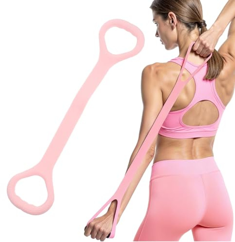 Fascia di Resistenza, Elastici Allenamento, Elastici Fitness con Maniglia, per Esercizi Braccio Posteriore Spalla Fascia, Elastici Palestra di Resistenza, per Yoga Pilates Allenamento