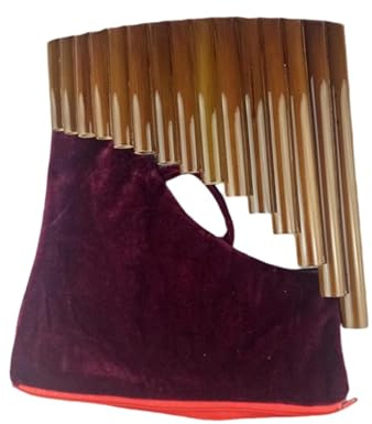 Professionelles Panflöten Blasinstrument 15 Ton Bambus Panflöte Professionelles Holzblasinstrument Geeignet Für Anfänger Und Erwachsene(15 note)