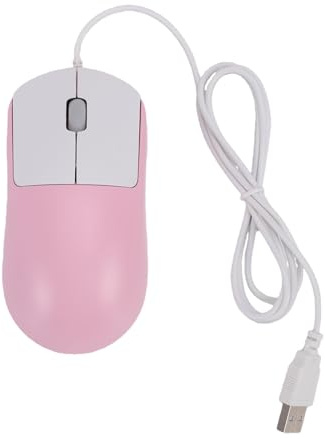 MENDUNER Souris Optique Filaire, Souris D'Ordinateur USB 1200 DPI avec Conception Ergonomique pour Ordinateur Portable, Ordinateur de Bureau, et Mac (Pink)