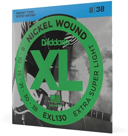 D'Addario XL Nickel EXL130 E-Gitarrensaiten Extra Super Light 08-38