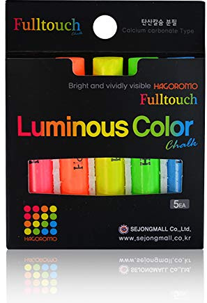 Hagoromo Fulltouch leuchtende 5-Farben-Mix Kreide (Päckchen) 1 Kasten (5er) mehrfarbig
