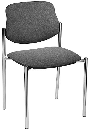 NOWY STYL STYL Chrom C-38 4ER Besucherstuhl Anth./G:Chrom/4
