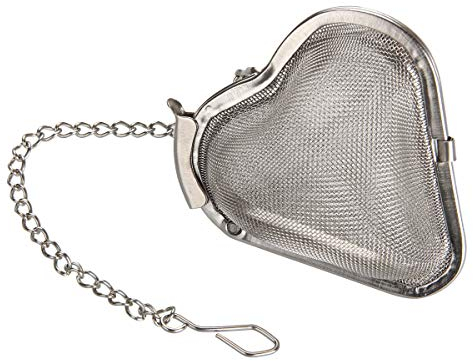 FACKELMANN Tee-Ei mit Netz INOX, Edelstahl, Silber, ca, 5,3 x 5,5 cm