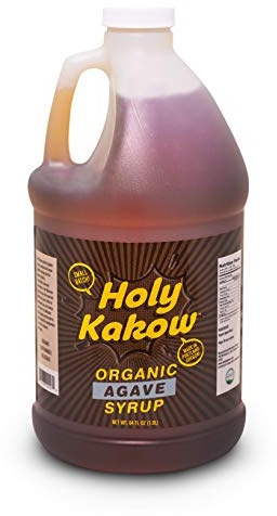 Holy Kakow Organic Agave Syrup - Agave, Organic Agave, Agave Syrup, Great for Coffee, Shakes and Cocktails, Baking, Gluten-Free, Soy-Free, Vegan - 64 oz