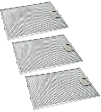 vhbw 3x filtro metálicos de grasa compatible con Balay 3BD791XP/01, 3BD793XP/01, 3BD794B/01, 3BD794N/01, 3BD794X/01 campana extractora, metal