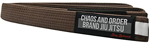Chaos and Order Premium Jiu-Jitsu Rank Belt - A5 - Brown