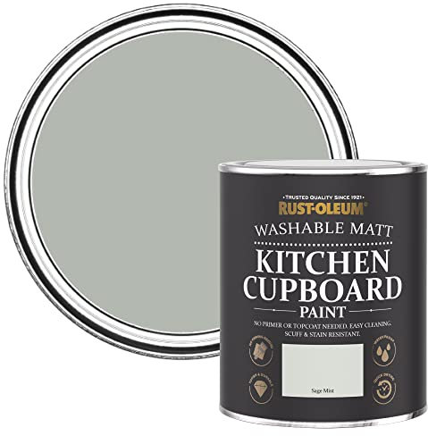 Rust-Oleum Green Kitchen Cupboard Paint in Matt Finish - Sage Mist 750ml