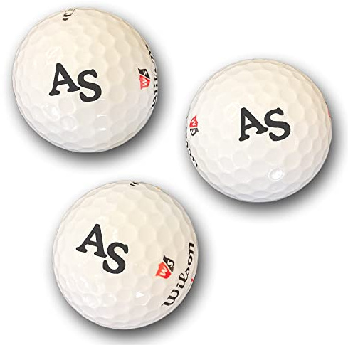 Wilson Duo Soft Golfball mit Gravur Initialen für Golfspieler/in Dein Text personalisiert Golfsport Wunschtext Personalisieren 3 oder 6 Golfbälle