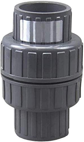Raccords filetés 1pcs 32-63mm Diamètre intérieur PVC Clapet anti-retour unidirectionnel UPVC Raccord de tuyau pour irrigation de jardin Aquarium Fish Tank Aaapter Faucet Converter (Size : Inner
