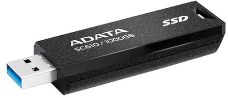 ADATA sc610 ssd Externo 1tb USB 3.2 gen2 Negro