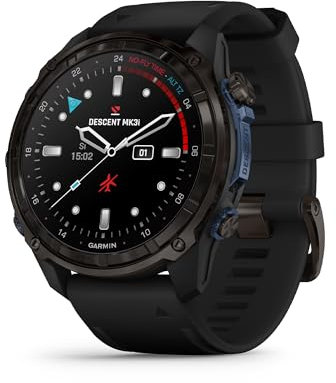 Garmin Descent™ Mk3i, Dive Computer and Multisport GPS Smartwatch, Air Integration, Black