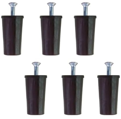 bricoleva.it KIT 6 Tappi d'arresto per Tapparella - Paracolpi per Tapparella Made in Italy - Fermi per Tapparelle e Tende a Rullo - Blocca Tapparelle Antifurto - Compreso di Vite (Marrone - 40mm)