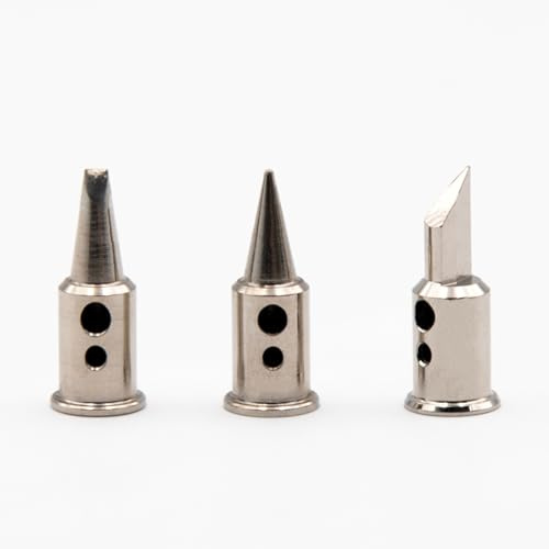 Iroda Solderpro 90K Spare Soldering Tips Set For Butane Soldering Iron Includes Conical Tip, Chisel Tip, Hot Knife Tip