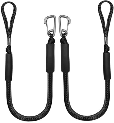 Dockseil Roat-Seil Bungee Dockleine Bungee-Dockleine Bootsseile Mit Edelstahlhaken Stoßdämpfung Bungee-Leinen Fenderleine Mit Auge Mit Haken, Bootszubehör Für Boote, Kajak, Pontoon, Kanu