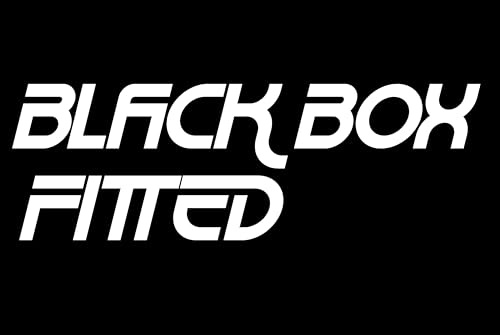 Black Box Fitted Fun Car Bumper Sticker - Waterproof Decal - Long Lasting - Vehicle Warning Sign - Gift for Learner Driver/Passed Test (White)