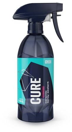 GYEON Cure Redefined Hydrophobic Ceramic Spray Sealant Paint Gloss Protection Maintenance Spray for Car Glass Wheels Trim Shiny Surface Repel Water Enhance Beading Finish