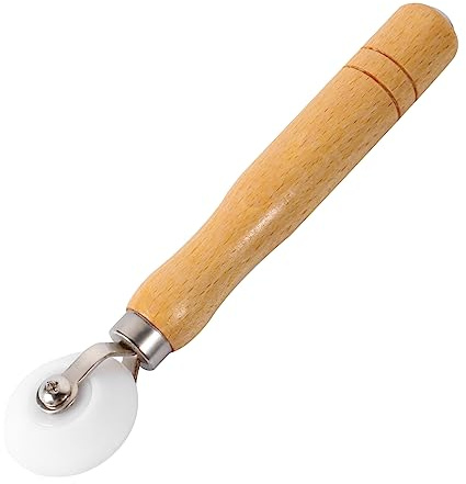 SEWOART Tapetenbauwerkzeuge Nahtroller Holzgriff Walzenrad Konstruktionsroller Mit Holzgriff