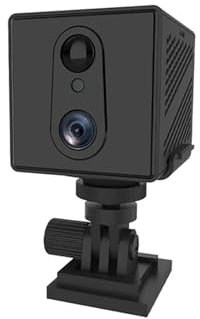 KKENZA Mini Telecamera con Scheda SIM da 5 MP 4G, 3000 mAh, WiFi, a Basso consumo, Visione Notturna, rilevamento del Movimento, Telecamera di sorveglianza di Sicurezza(WiFi)